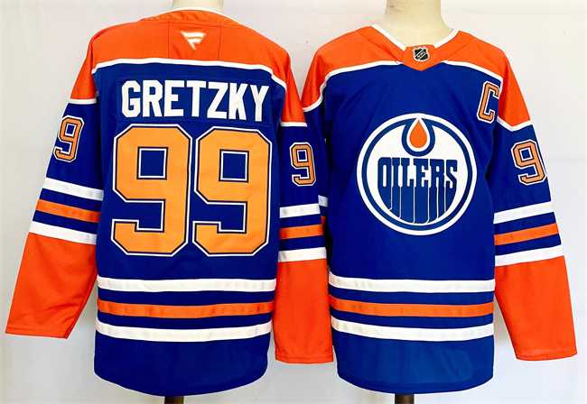 Men's Edmonton Oilers #99 Wayne Gretzky Royal 2024-25 Stitched Jersey,We sell and wholesale Men's Edmonton Oilers #99 Wayne Gretzky Royal 2024-25 Stitched Jersey on line form chian!
